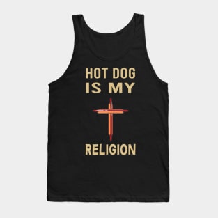 Hot Dog is my religion Tank Top